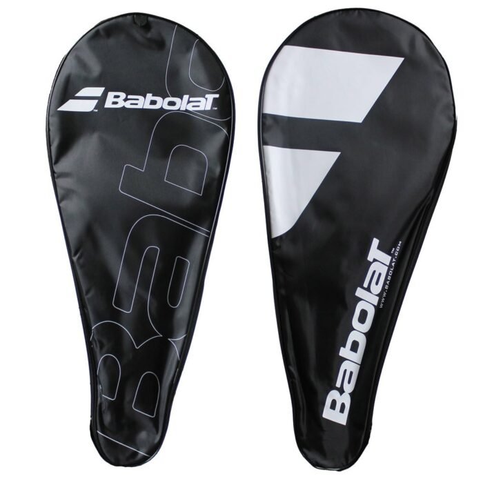 BABOLAT Tennis Racquet Cover with Shoulder Strap - Nylon (Black/White)